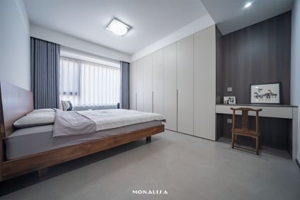 最美新家设计师夫妻的极简家通铺灰系哑光砖塑造艺术魅力(图14)