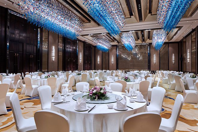 陕西酒店宴会中心装修设计宴会厅装修施工—西安专业厅(图2)