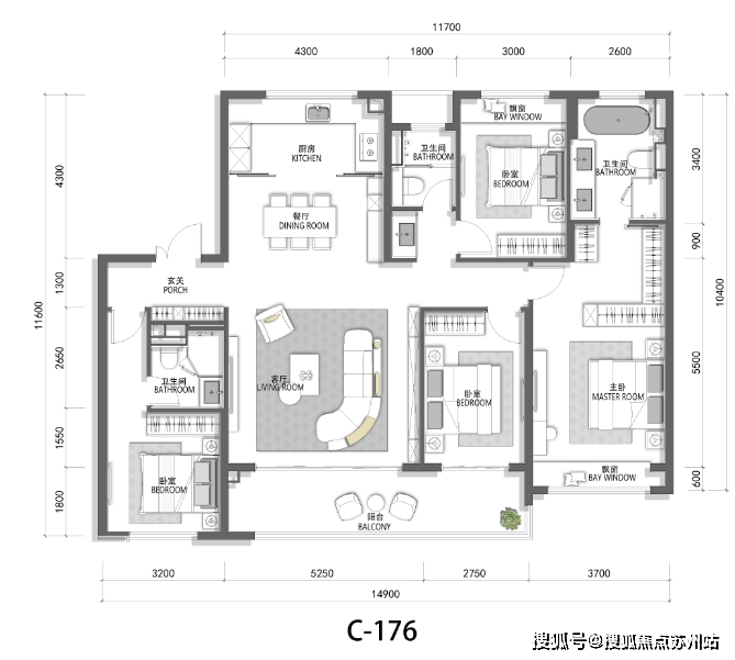 金鸡湖奢装豪宅大平层象屿地产天誉东方天誉东方怎么样？区域和价格(图5)