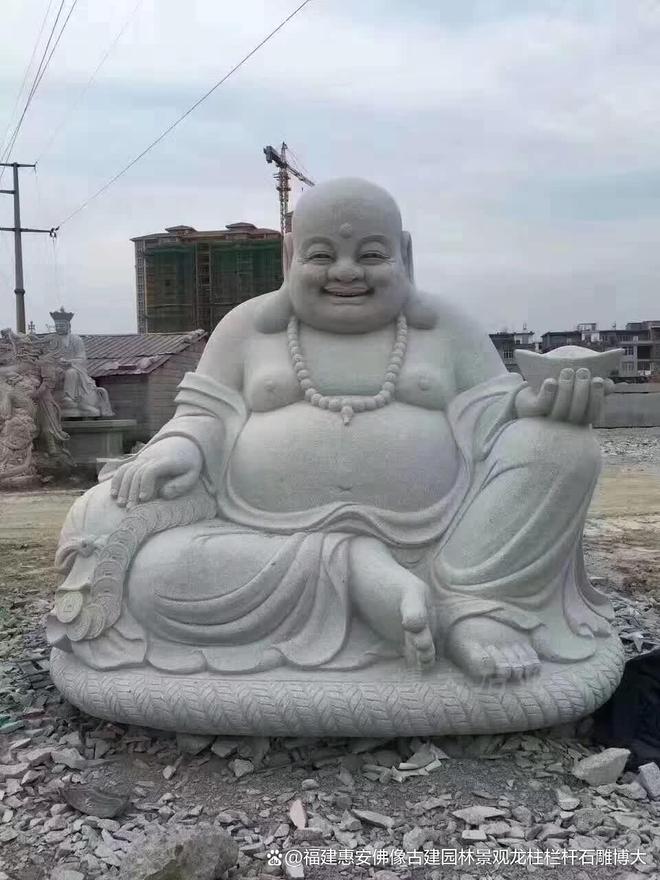 石雕弥勒佛在寺庙中的应用场景(图3)