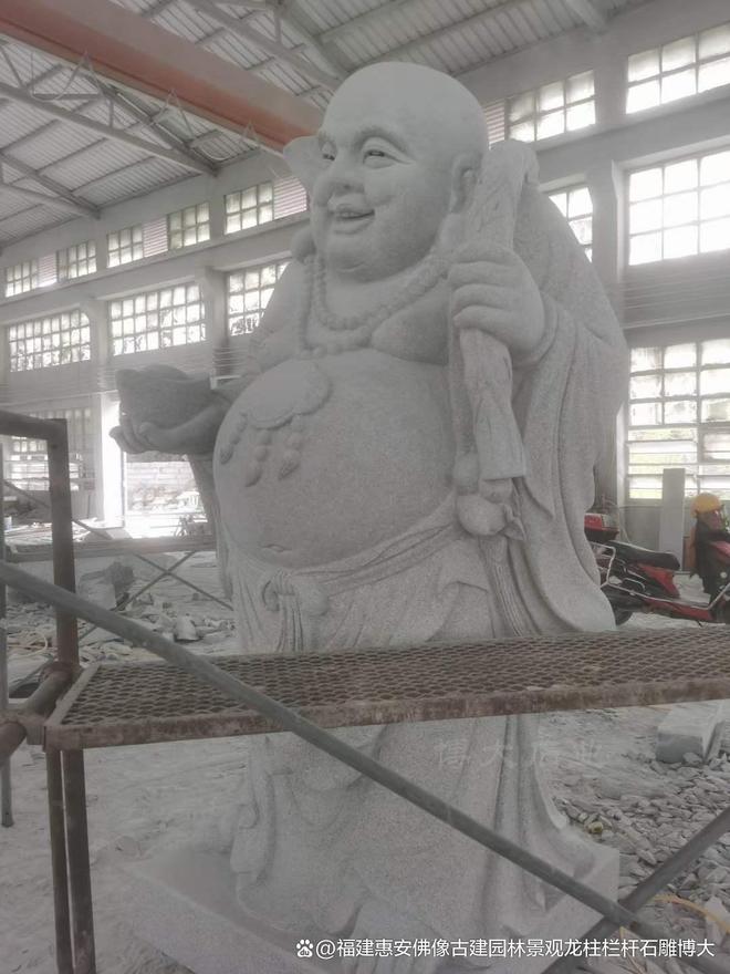石雕弥勒佛在寺庙中的应用场景(图2)
