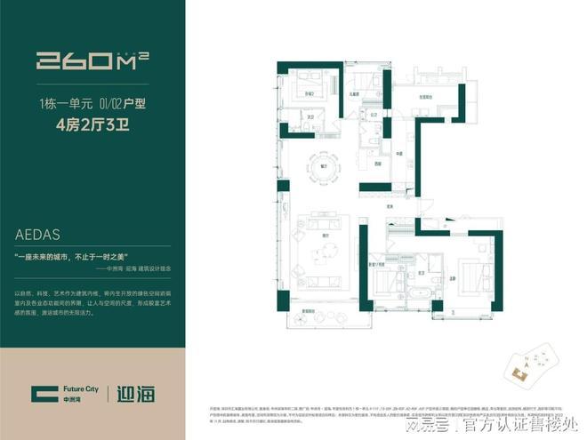 福田中州湾迎海二期建面96-125㎡超新特惠来袭户型分析。(图7)