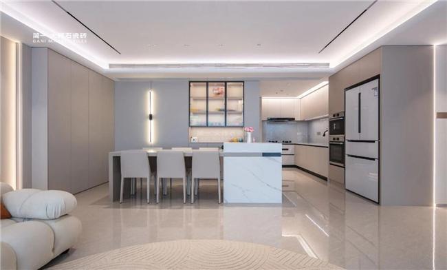 简一大理石瓷砖:躲进奶油风私宅享受慢生活的每一帧(图4)