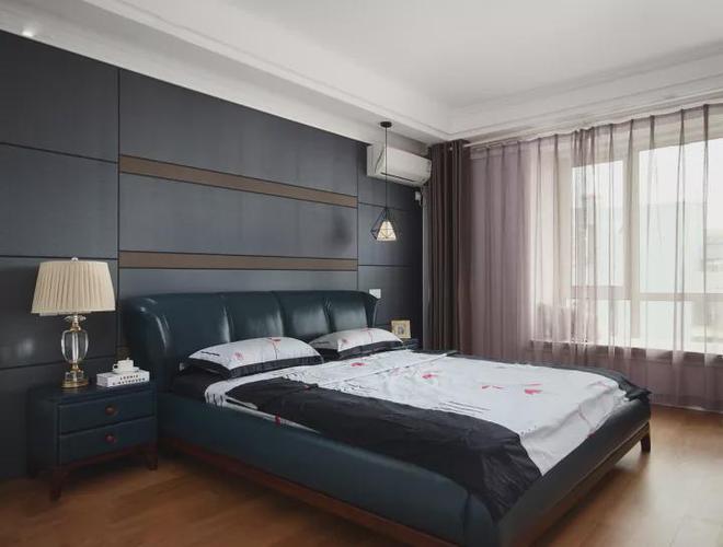 120㎡现代简约风三居室大理石瓷砖电视墙真好看！(图6)