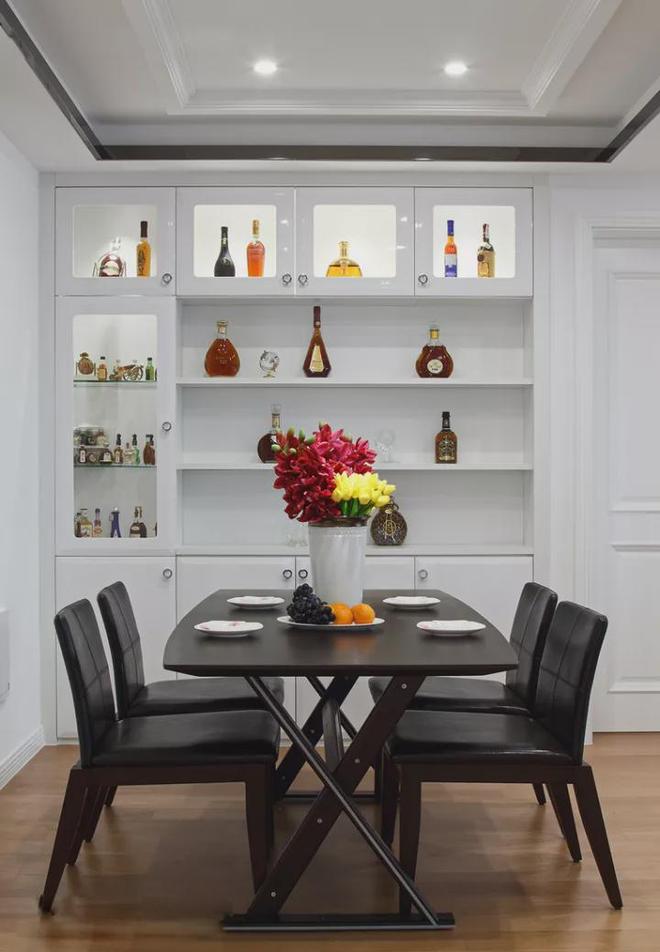 120㎡现代简约风三居室大理石瓷砖电视墙真好看！(图4)