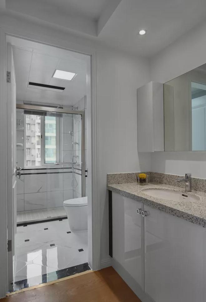 120㎡现代简约风三居室大理石瓷砖电视墙真好看！(图10)