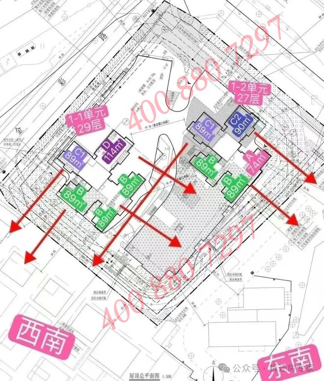 龙岗中心城新楼盘：云帆闰悦府27层全南户型+985%得房率(图13)
