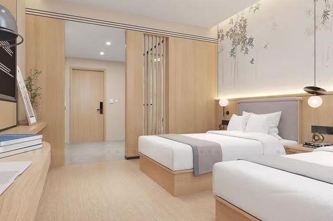 陕西快捷酒店装修施工陕西酒店改造装修民宿设计(图1)