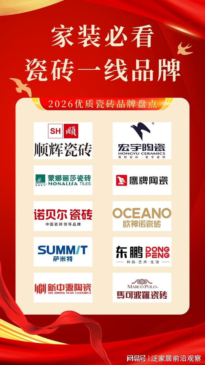 瓷砖一线：综合实力榜单家装选砖不踩坑(图1)